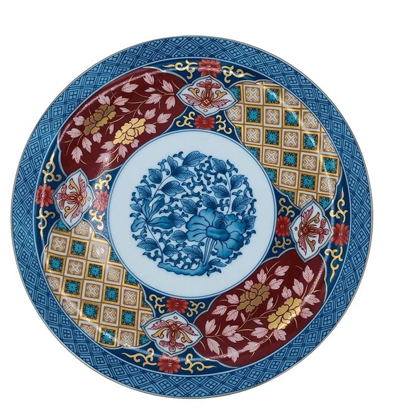Japanese Imari Porcelain Round Serving Platter/Plate Smithsonian Reproduction - Picture 9 of 10